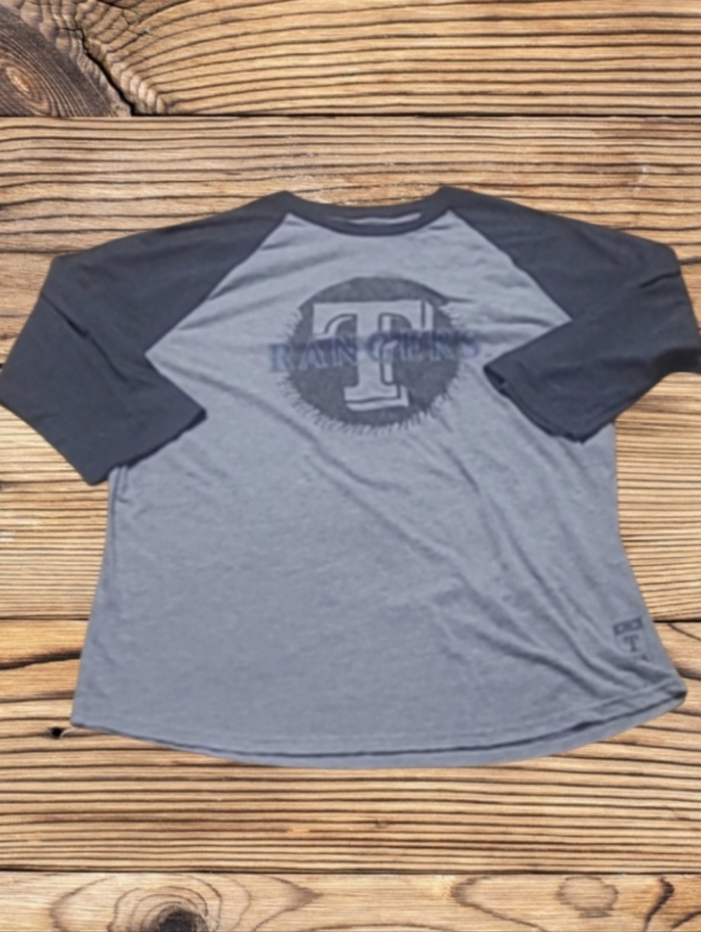 WOMEN'S PLUS SIZE 3/4 SLEEVE OAKLEY TEXAS RANGERS SHIRT